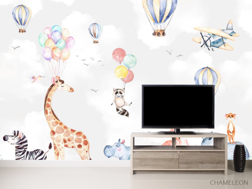 Фотообои Акварельные звери - 2