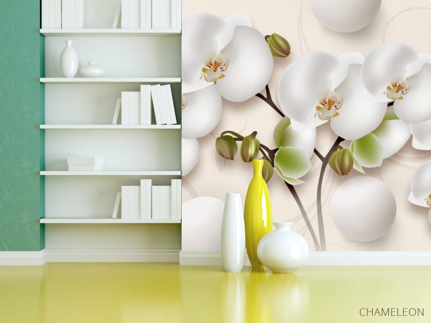 Фотошпалери Орхідея 3д - 3