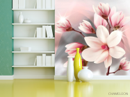 Фотошпалери 3d магнолія - 3