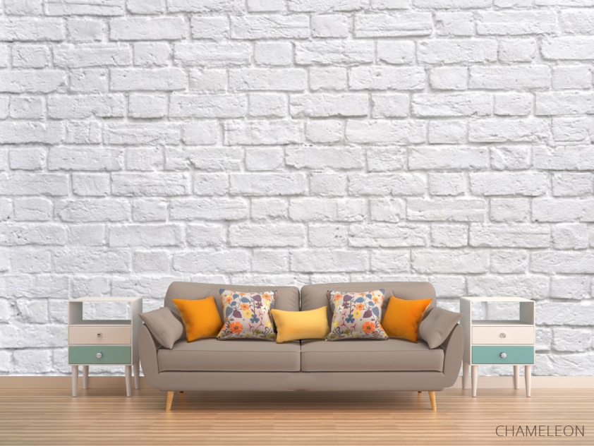 Фотообои белая кирпичная стена - 1