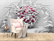 Фотообои 3d кирпичная стена - 4