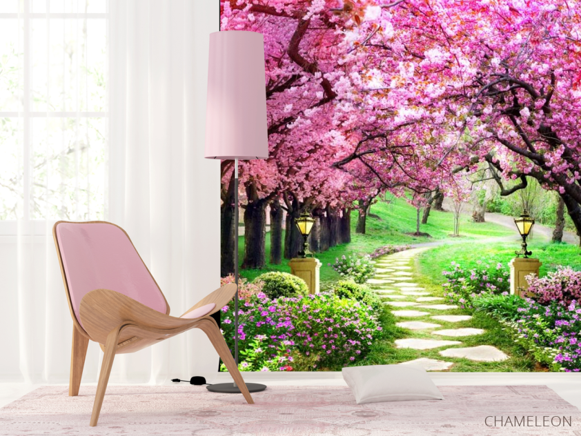 Фотошпалери Рожеві дерева - 4