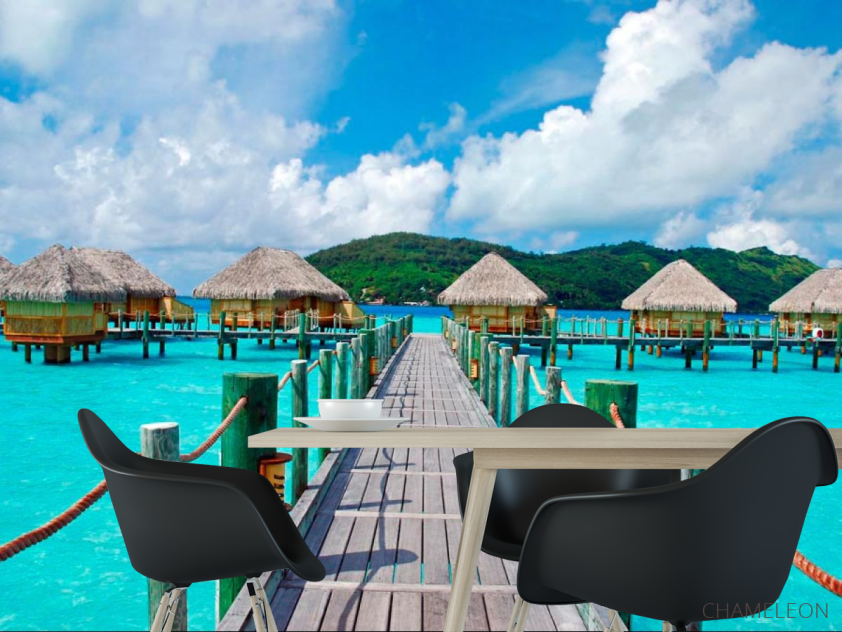 Фотошпалери Місток до хатам - 1