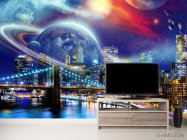 Фотообои Город и космос - 2