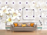 Фотообои 3Д Цветы - 1