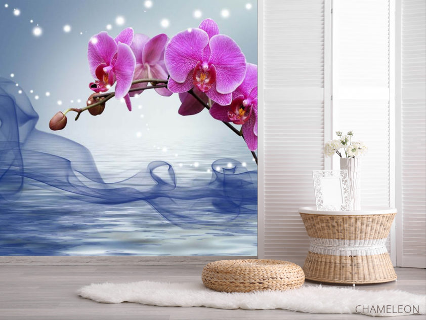 Фотошпалери 3Д орхідея - 2
