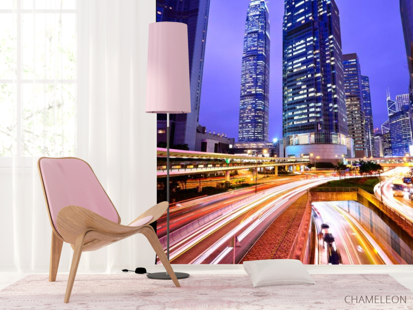 Фотошпалери Ніч, яскраві дороги - 4