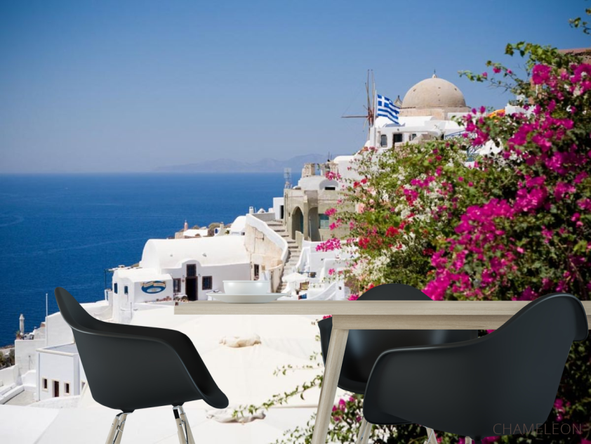 Фотошпалери білий дім над морем - 1