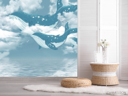 Фотошпалери синій кит - 2