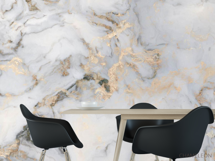Фотошпалери Мармур з золотом - 1