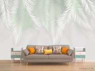 Фотообои фреска с листьями - 1