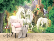 Фотообои Единороги в лесу - 4