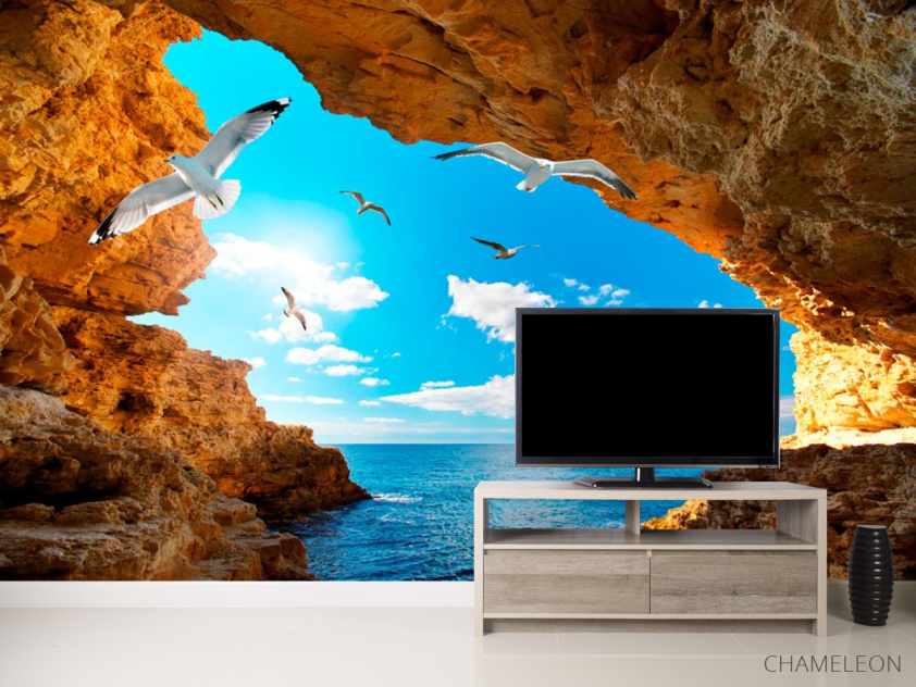 Фотообои Ущелье с птицами - 2