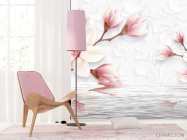 Фотошпалери 3d магнолія - 4