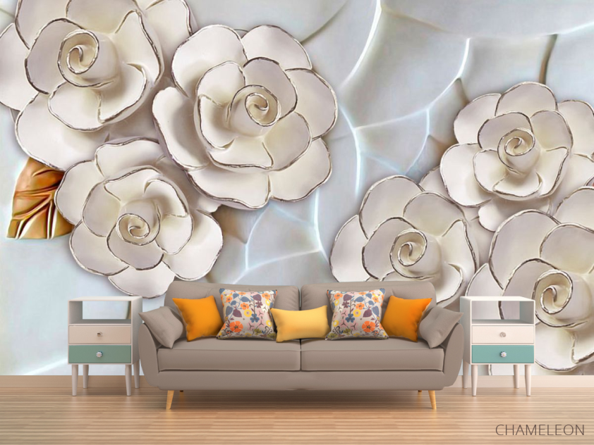 Фотообои Фарфоровые белые цветы - 1