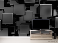 Фотообои Черные лаковые кубы - 2