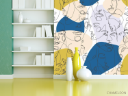 Фотообои абстракция, лица - 3