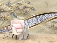 3д фотообои Брошь - 4