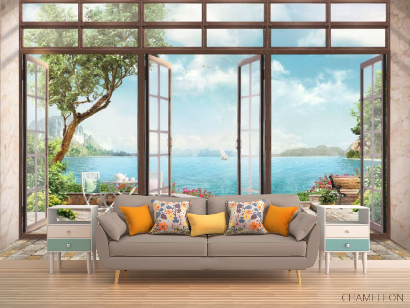 Фотообои Вид из окна на море - 1