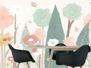 Фотошпалери яскраві квіти дитячі - 1