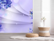 Фотошпалери фіолетові гіацинти 3д - 2