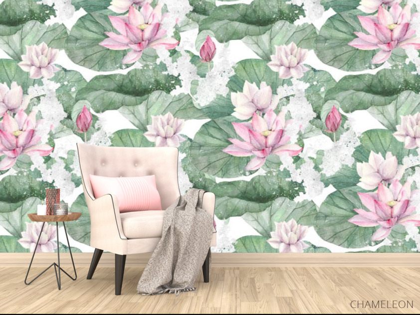 Фотообои Дизайнесркие лотосы - 4