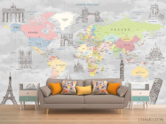 Фотообои карта мира - 1