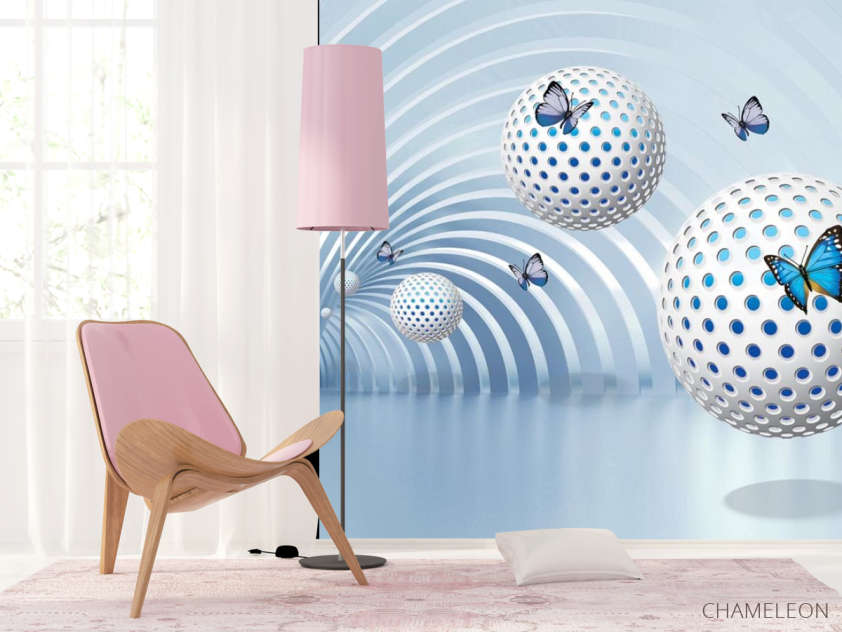 Фотошпалери Сфери з метеликами - 4