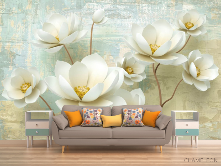 Фотообои 3д лотосы - 1