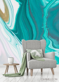 Фотообои Бирюза Fluid art - 3