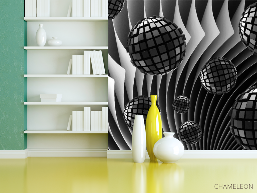Фотошпалери 3D сфери - 3