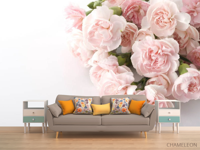 Фотообои Пудровое гвоздики - 1