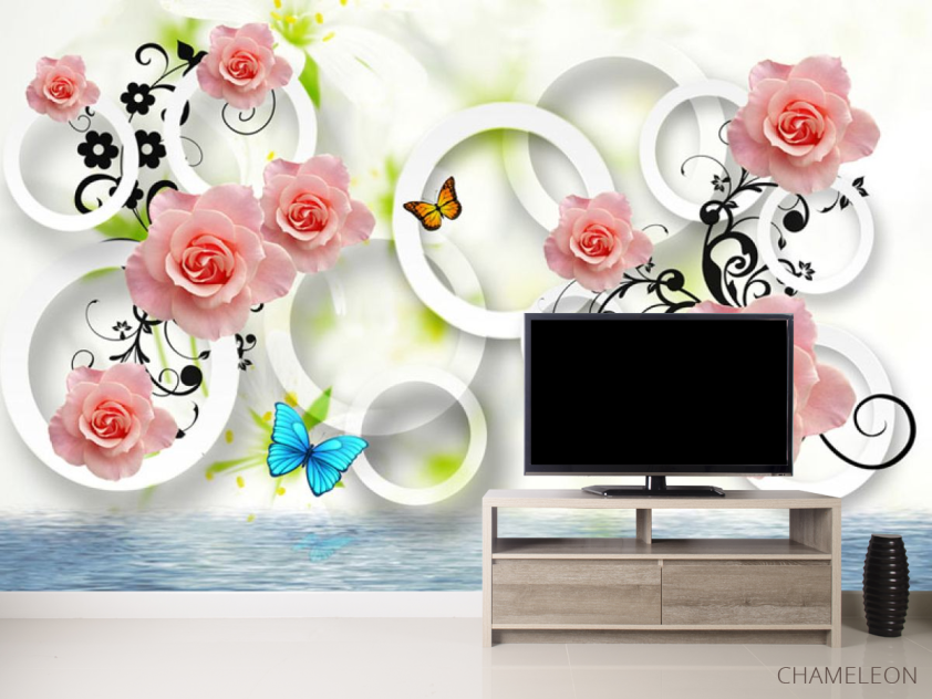 Фотообои 3д розы - 2