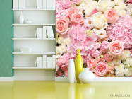 Фотошпалери ніжні біло-рожеві квіти - 3
