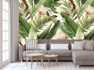 Фотообои Тропические листья и каллы - 3