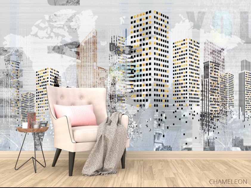 Фотообои Город рисованный - 4