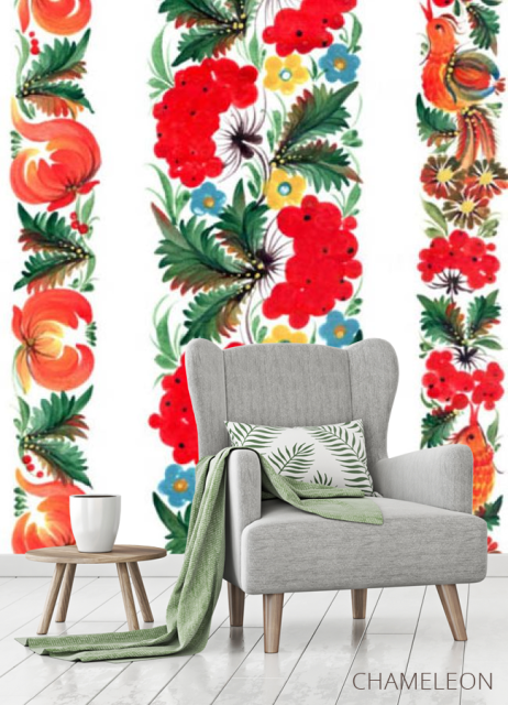 Фотообои Петриковская роспись - 3