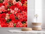 Фотообои Букет алых цветов - 2