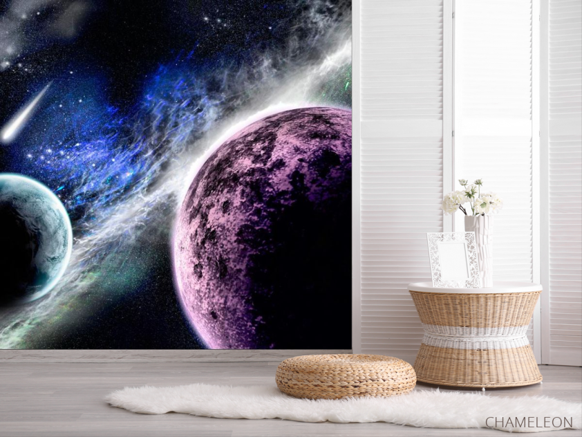 Фотошпалери Планети і метеорит - 2
