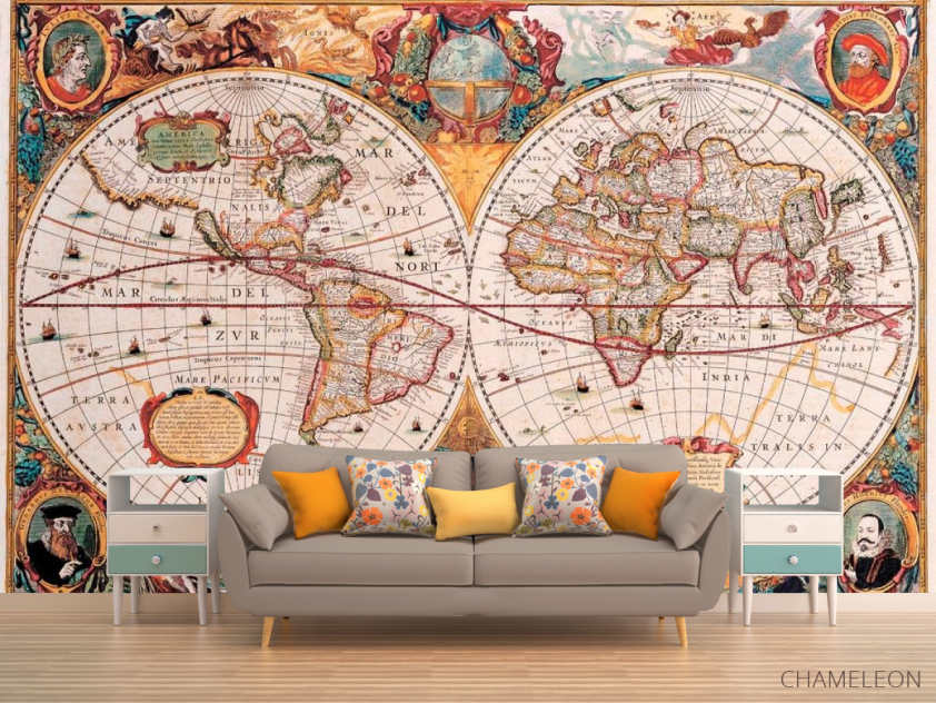 Фотообои Политическая карта Средневековья - 1