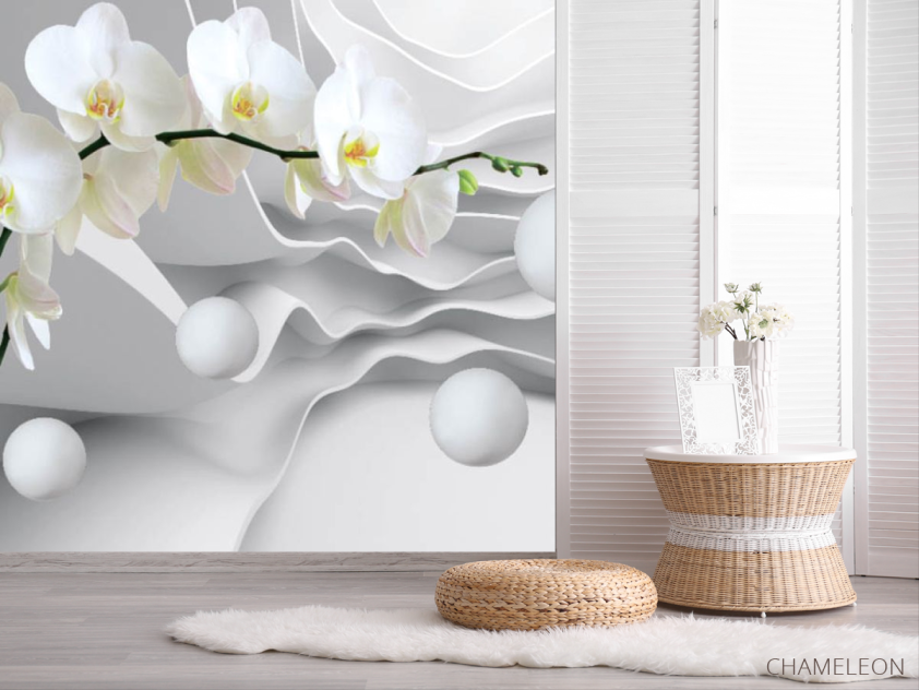 Фотошпалери 3Д орхідея - 2