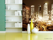 Фотошпалери ярий вечірній мегаполіс сепія - 3