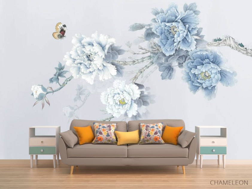 Фотообои Синие цветы - 1