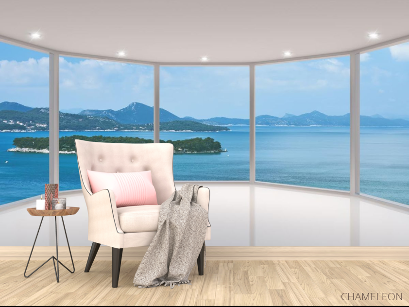 Фотообои Море и острова в окне - 4