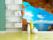 Фотошпалери Ущелину з птахами - 3