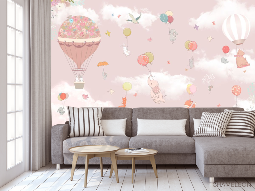 Фотообои Звери на воздушных шарах - 3