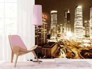 Фотошпалери ярий вечірній мегаполіс сепія - 4