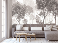 Фотообои Олени и деревья коричневые - 3