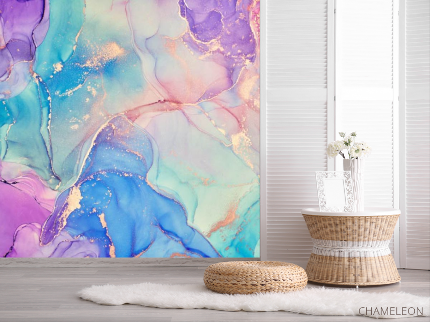 Фотошпалери яскравий різнокольоровий флюїд - 2