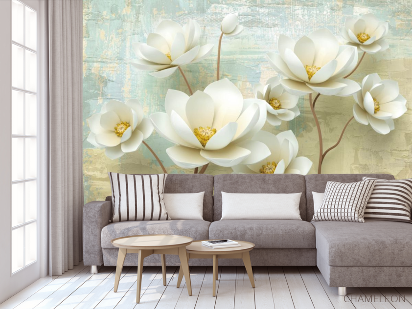 Фотообои 3д лотосы - 3